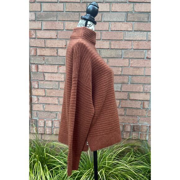 NWT Madewell Women’s Mock Turtleneck Sweater, Large - Picture 2 of 8